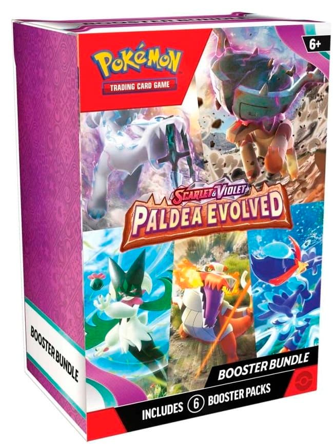 Pokémon TCG Paldea Evolved Booster Bundle – förseglad bunt med 6 paket