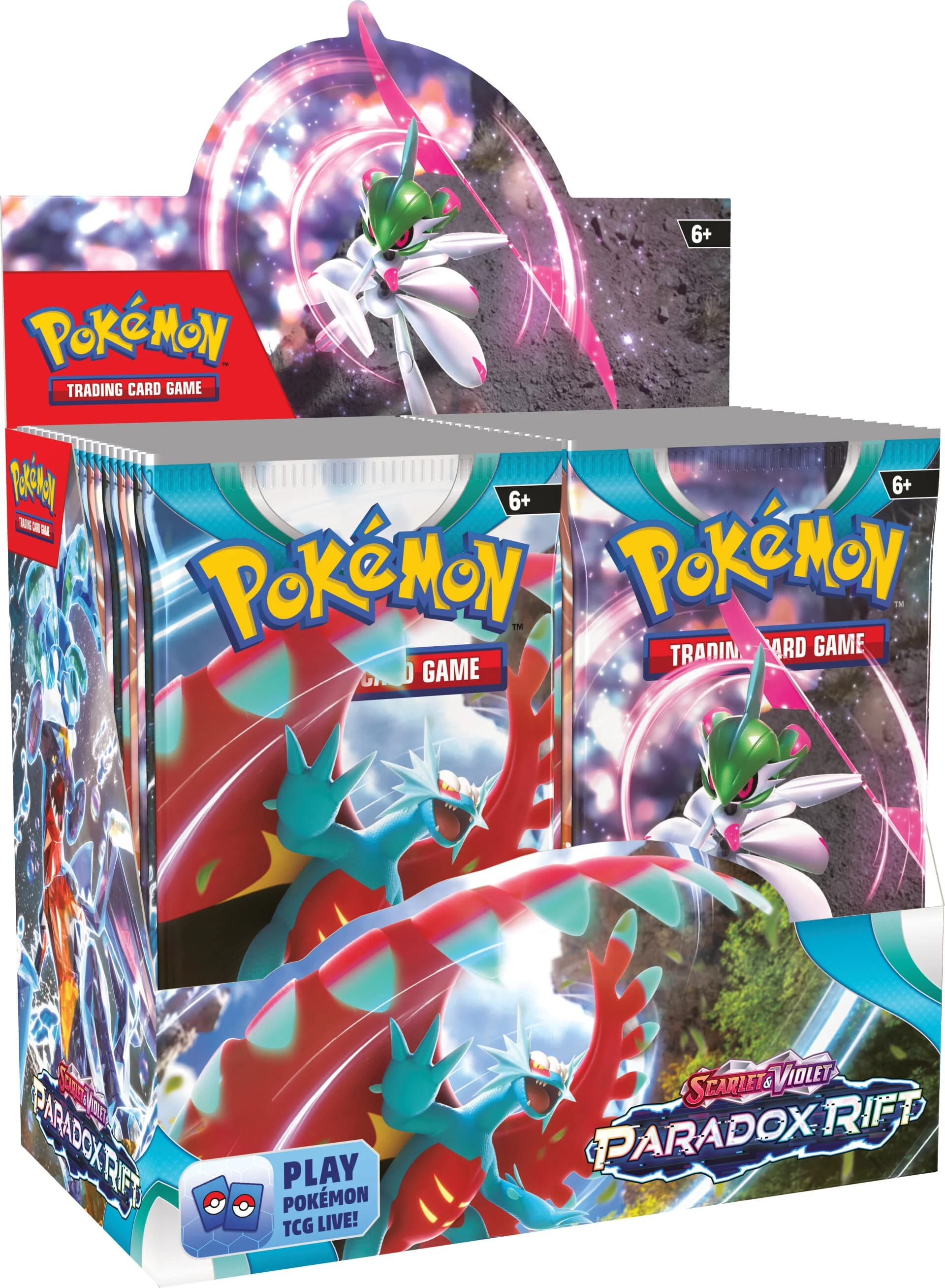 Pokémon TCG Paradox Rift Booster Box – förseglad display med 36 boosterpaket