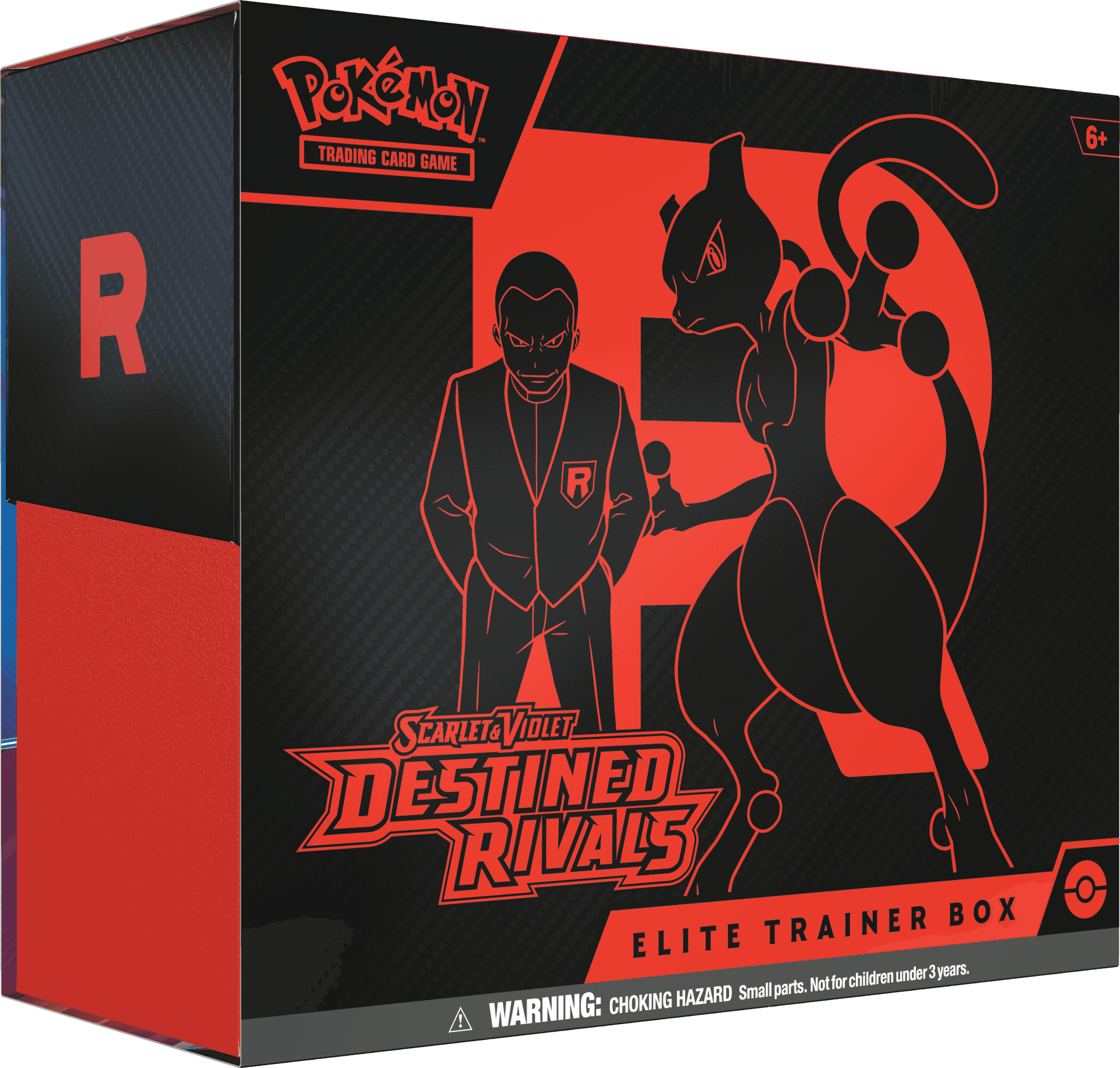 Pokémon TCG Destined Rivals Elite Trainer Box – förseglad ETB med Giovanni och Mewtwo