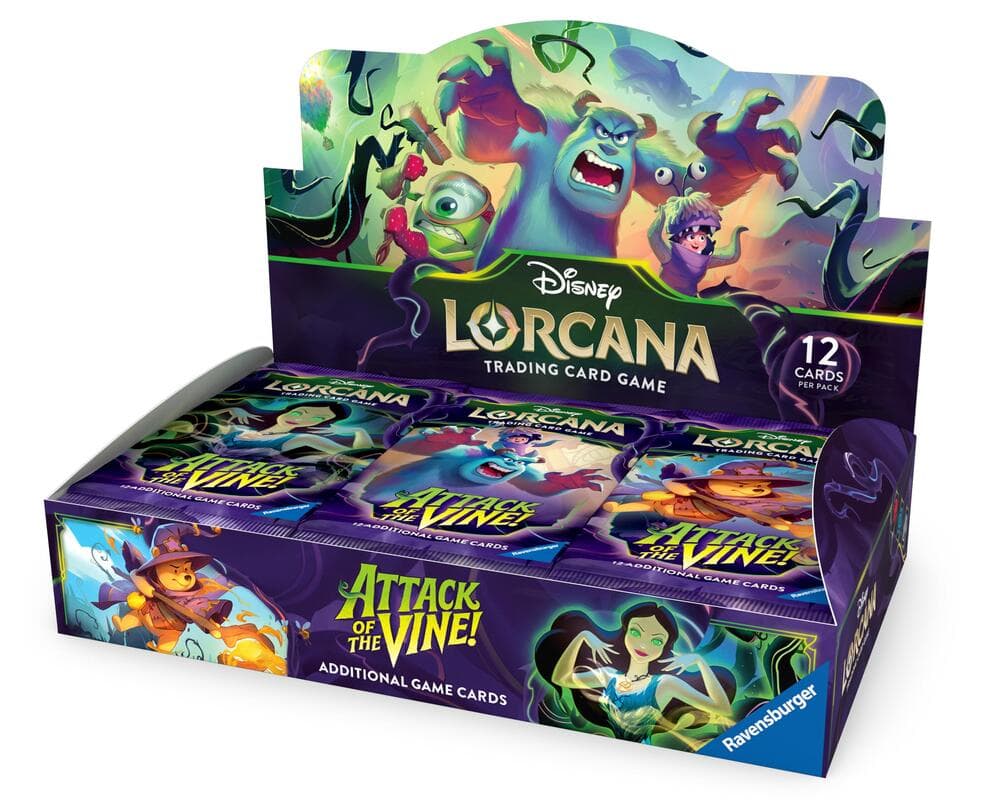 Disney Lorcana Attack of the Vine! Booster Display – förseglad display med 24 paket