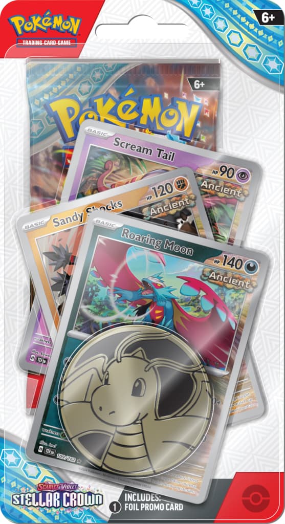 Pokémon TCG Stellar Crown Checklane Blister – Ancient med promokort och mynt