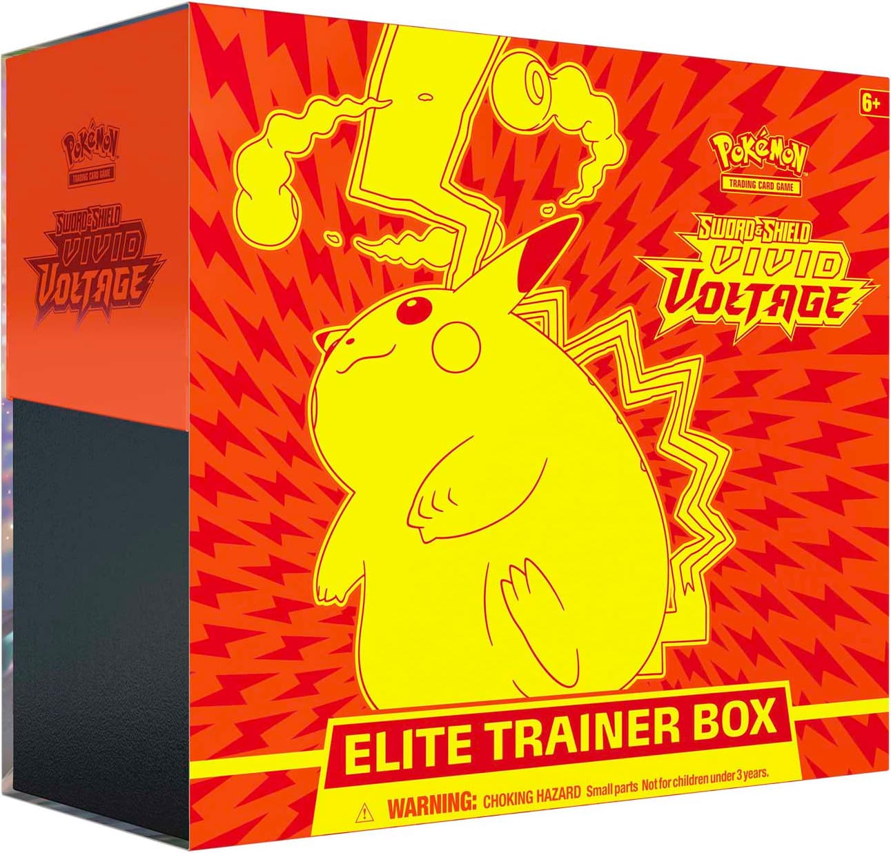 Pokémon TCG Vivid Voltage Elite Trainer Box – förseglad ask med Gigantamax Pikachu